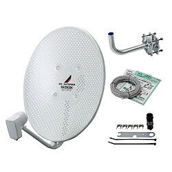 DX Antenna BSアンテナ 4K8K対応 耐風速70m/s 110度CSアンテナ ベランダ金具付 強風対応モデル 同軸ケーブル付 SHマーク認証 BC453SGK BC453SGK｜ソフマップ　デジタルコレクション