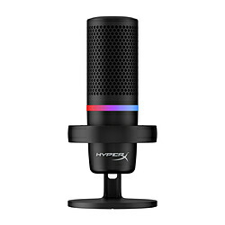 HYPERX 4P5E2AA ゲーミングマイク DuoCast ‐RGBライティング ブラック [φ3.5mmミニプラグ＋USB-C] 4P5E2AA｜ソフマップ　デジタルコレクション