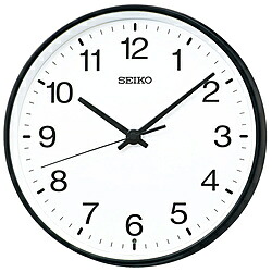 SEIKO 掛時計  黒 KX268K ［電磁波自動小銃受付役立つこと有］ KX268K 掛け時計-置き時計・掛け時計