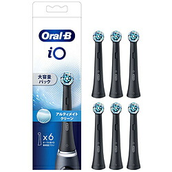 ブラウン iOアルティメイトクリーン 替えブラシ Oral-B（オーラルビー） ブラック iORBCB-6EL ［6本入］ IORBCB6EL