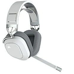 CORSAIR(コルセア) CA-9011236-AP ゲーミングヘッドセット HS80 RGB WIRELESS White ホワイト ［ワイヤレス（USB）＋有線 /両耳 /ヘッドバンドタイプ］ CA9011236AP