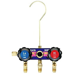 イチネンTASCO R410A・R32用 サイトグラス付マニホールドボディ 1個 TA122E-11 TA122E11