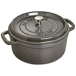 STAUB 鋳込みホーロー鍋 「ピコ・ココット ラウンド」（1.7L）［18糎］  薄墨色 40509-484 ［IH相応う］ 40509484