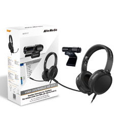 AVerMedia webカメラ マイクロホン内蔵 USB-A繋ぎ合わせる＋頭顱仕掛ける Video Conference KIT 317(Mac/Win)  BO317 ［有線］ BO317 PCアクセサリー-ウェブカメラ-パソコン・周辺機器