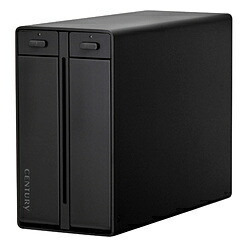 CENTURY(世紀) CRTS35U32C HDD容れもの USB-C＋USB-A繋ぎ合わせる 裸族の中庭棲み家 RAID USB3.2 Gen2 Type-C 黒いこと ［3.5in相応う /SATA /2台］ CRTS35U32C 【864】