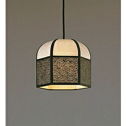 林工芸 林工芸 レース和紙提灯 蔵- KURAシリーズ (W26.5×H23cm) KURA-12 ［4.5畳 /電球色 /リモコン無 /E26 /電気工事不要］ KURA12