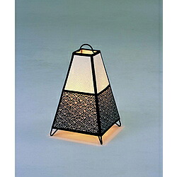 林工芸 林工芸 レース和紙提灯 蔵- KURAシリーズ (□21×H33cm) KURA-2 ［電球 /電球色］ KURA2