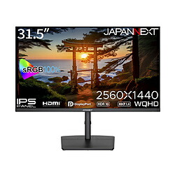 JAPANNEXT マイコン管する   JN-IPS315WQHDR-HSP ［31.5型 /WQHD(2560×1440） /広々とした /200サイクル］ JN-IPS315WQHDR-HSP