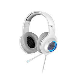 EDIFIER EDR-V4WH ゲーミングヘッドセット・ホワイト [USB/両耳/ヘッドバンドタイプ] EDRV4WH [振込不可] [代引不可]