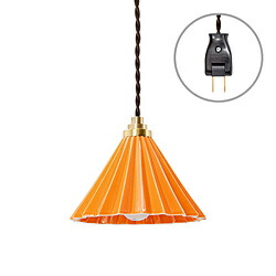 TIC DRIPPER LAMP ペンダントライト コンセントタイプ ブラウンコード オレンジ TC1512BR/OR ［E17］ TC1512BROR｜ソフマップ　デジタルコレクション