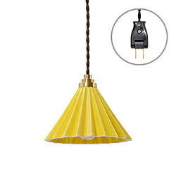 TIC DRIPPER LAMP ペンダントライト コンセントタイプ ブラウンコード イエロー TC1512BR/YE ［E17］ TC1512BRYE