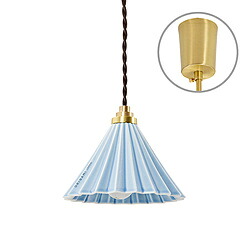 TIC DRIPPER LAMP ペンダントライト コンセントタイプ ブラウンコード マットブルー TC1512BR/MBL ［E17］ TC1512BRMBL｜ソフマップ　デジタルコレクション