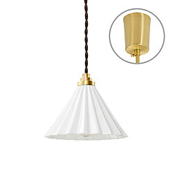 TIC DRIPPER LAMP ペンダントライト ブラウンコード ホワイト TC1511BR/WH ［E17］ TC1511BRWH｜ソフマップ　デジタルコレクション