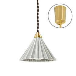 TIC DRIPPER LAMP ペンダントライト ブラウンコード マットグレー TC1511BR/MGY ［E17］ TC1511BRMGY｜ソフマップ　デジタルコレクション
