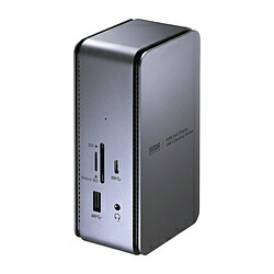 SANWA SUPPLY(サンワサプライ) ［USB-C オス→メス カードスロットｘ2 / HDMIｘ2 / LAN / φ3.5mm / USB-Aｘ3 / USB-Cｘ2］USB PD対応 85W ドッキングステーション USB-CVDK12 ［USB Power Delivery対応］ USBCVDK12
