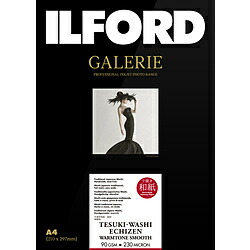 イルフォード 〔インクジェット〕ギャラリー 手漉き和紙 越前 ウォームトーンスムース 90gsm [A4 /10枚] 433351 433351 9,570円
