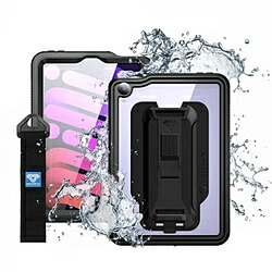 ARMORX iPad mini（第6世代）用 IP68 Waterproof Case with Hand Strap ブラック MXSiPadM6