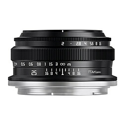 銘鏡光学 銘匠光学 TTArtisan 25mm f/2 C　25mm f/2C Z(B)　ニコンZ・APS-C TTArtisan ブラック 25mmf/2CZ(B) 25MMF/2CZ(B) [代引不可]
