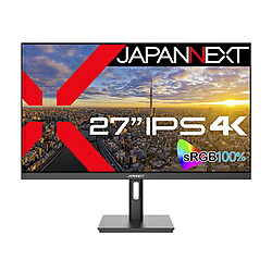 JAPANNEXT パソコン管する  黒いこと JN-IPS2709UHDR ［27型 /4K(3840×2160） /広々とした /60サイクル］ JNIPS2709UHDR