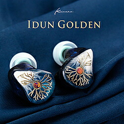 KINERA イヤホン カナル型 リケーブル2PIN対応 ブルーブラック IDUNGOLDEN IDUNGOLDEN