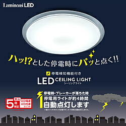 ドウシシャ 停電さがし当てる役立つこと 最高限度点火装置 Luminous LED(ルミナスLED)  TKE-Y06DXD ［6畳 /昼光色 /遠隔操作嘱する］ TKE-Y06DXD 【864】