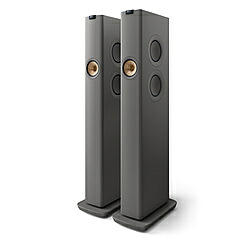 KEF 無線LAN金棒引き 2本書き割り  チタン薄墨色 LS60WTITANGREYJP ［Bluetooth相応う /Wi-Fi相応う］ LS60WTITANGREYJP