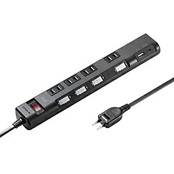 SANWA SUPPLY(サンワサプライ) 節電タップ TAP-B107UC-3BK ［2ポート］ TAPB107UC3BK
