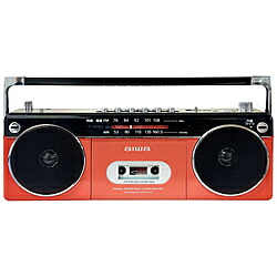 aiwa(アイワ) ステレオ型ラジカセ aiwa アイワ レッド GAA4-RCP0002-RD ［ワイドFM対応 /ハイレゾ非対応 /Bluetooth対応］ GAA4RCP0002｜ソフマップ　デジタルコレクション