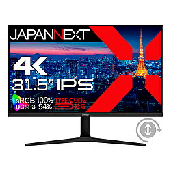 JAPANNEXT USB-C対応 ゲーミングモニター JN-IPS315UHDR-C90W-HSP ［31.5型 /4K(3840&times;2160） /ワイド /60Hz］ JNIPS315UHDRC90WH｜ソフマップ　デジタルコレクション