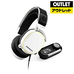 SteelSeries 61454 有線ゲーミングヘッドセット Arctis Pro + Game DAC ホワイト [φ3.5mmミニプラグ＋USB /両耳 /ヘッドバンドタイプ]【生産完了品】 61454 [振込不可]