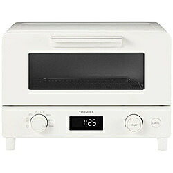 TOSHIBA(東芝) オーヴントースター  ミルキー白いこと HTR-W7(W) HTRW7 家電-キッチン家電