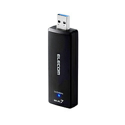 ELECOM(エレコム) WDC-BE28TU3-B 無線LAN子機 USB-A接続 2880+2880+688Mbps (Windows11対応) ブラック ［Wi-Fi 7(be)］ WDCBE28TU3B