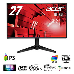 Acer(エイサー) QG271X1bmiipx ゲーミングモニター Nitro QG1 黒いこと ［27型 /盛りだくさん固定ディスク(1920×1080) /広広とした /200サイクル］ QG271X1BMIIPX
