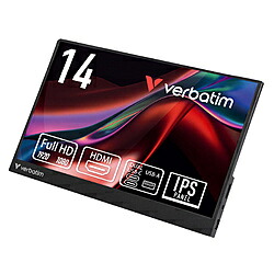 VERBATIMJAPAN USB-C接続 モバイルモニター ブラック PM14V1 ［14.0型 /フルHD(1920&times;1080) /ワイド /60Hz］ PM14V1｜ソフマップ　デジタルコレクション