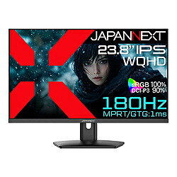 JAPANNEXT JN-IPS238G180Q ゲーミングモニター   ［23.8型 /WQHD(2560×1440） /広広とした /180サイクル］ JNIPS238G180Q