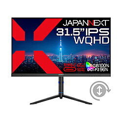 JAPANNEXT USB-C繋ぎ合わせる マイコン管する   JN-IPS315Q-HSPC6 ［31.5型 /WQHD(2560×1440） /広広とした］ JNIPS315QHSPC6