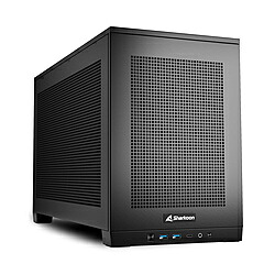 SHARKOON PCケース [Mini-ITX] ＋ケースファンｘ3＋コントローラー REBEL C20 ITX RGB ブラック REBELC20ITXRGB