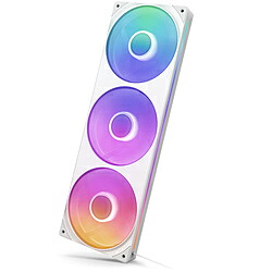 NZXT 入れもの気違いｘ3 [120粍 /2400RPM] F Series RGB CORE Fans360 (2024) 白いこと RF-U36HF-W1 RFU36HFW1 【864】