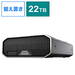 SANDISKPROFESSIONAL SDPHG1H-022T-SBAAD 外付けHDD Thunderbolt（USB-C）接続 G-DRIVE PROJECT(Mac対応) ［22TB /据え置き型］ SDPHG1H022TSBAAD