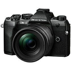 OMSYSTEM OM-5 Mark II 12-45粍 F4.0 PRO 水晶体一揃いの道具 鏡鑑受け答え一眼写真機  黒いこと  ［望遠レンズ］ OM5MarkII12-45mmBLK