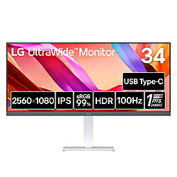 LG(エルジー) USB-C相応う マイコン管する LG UltraWide  34U530A-W ［34型 /UltraWide FHD(2560×1080） /広広とした /100サイクル］ 34U530A-W