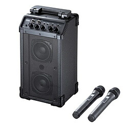 SANWA SUPPLY(サンワサプライ) 無線電話マイクロホン付き添い人拡声器金棒引き 無線電話マイクロホン2本 金棒引き書き割り 最大限度最終生産物40W 有線マイクロホン相応う 外の方物音インプット積み上げる 専用御徒面子嘱する 独居室/AC両相応う   MM-SPAMP21 MMSPAMP21