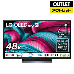 LG(エルジー) 有機ELテレビ OLED48C5PJA [48V型 /Bluetooth対応 /4K対応 /BS・CS 4Kチューナー内蔵 /YouTube対応]【外箱不良品】 *OLED48C5PJA 【お届け日時指定不可】 [振込不可]｜ソフマップ　デジタルコレクション