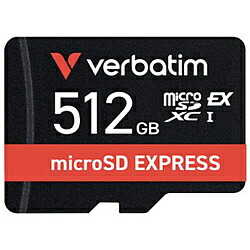 VERBATIMJAPAN microSD Express歌留多 512GB Nintendo Switch2 動くこと突き止める済  EXMXCN512GJRZV1 ［Class10 /512GB］ EXMXCN512GJRZV1 メモリーカード-TV・オーディオ・カメラ-SDメモリーカード