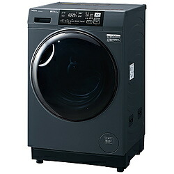 AQUA ドラム式洗濯乾燥機 AQUA サファイアブラック AQW-D8A-R(K) ［洗濯8.0kg /乾燥4.5kg /ヒーター乾燥(水冷・除湿タイプ) /右開き］ AQWD8AR_K 【お届け日時指定不可】