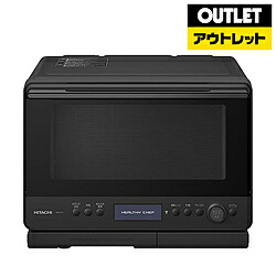 HITACHI(日立) スチームオーブンレンジ ヘルシーシェフ フロストブラック MRO-W1C-K [30L]【生産完了品】 *MROW1CK [振込不可]