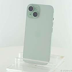 【中古】Apple(アップル) iPhone15 256GB 緑であること MTMT3J／A SIM無償性【291-ud】