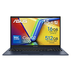 ASUS(エイスース) ノートパソコン Vivobook 15 クワイエットブルー X1504VA-C7165BU ［15.6型 /Windows11 Home /intel Core 7 /メモリ：16GB /SSD：512GB /日本語版キーボード］ X1504VAC7165BU