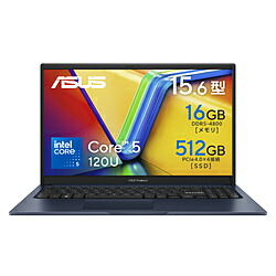 ASUS(エイスース) 万覚え帳マイコン Vivobook 15 クワイエットブルー X1504VA-C5165BU ［15.6型 /Windows11 Home /intel Core 5 /記憶装置：16GB /SSD：512GB /日本語版鍵盤］ X1504VAC5165BU
