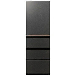 AQUA 452L4ドア冷蔵庫 マットクリアブラック AQR-VZA45AL(K) ［59.5 /452L /4ドア /左開きタイプ /2025年］【基本設置料金セット】 AQRVZA45AL_K 【お届け日時指定不可】